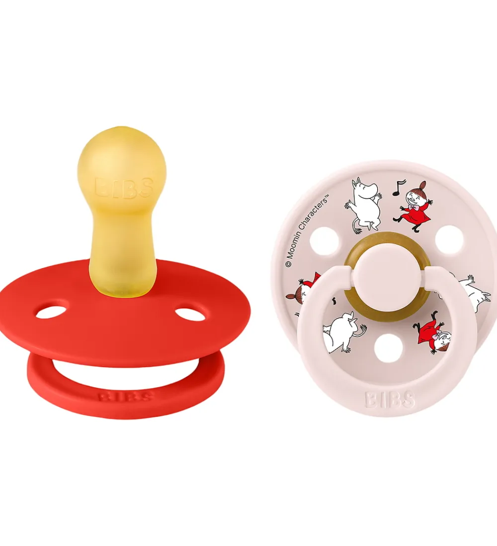 BIBS Sutter*x Moomin Colour Sutter - Str. 2 - 2-pak - Candy Apple Mix