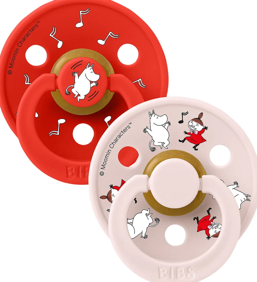 BIBS Sutter*x Moomin Colour Sutter - Str. 2 - 2-pak - Candy Apple Mix