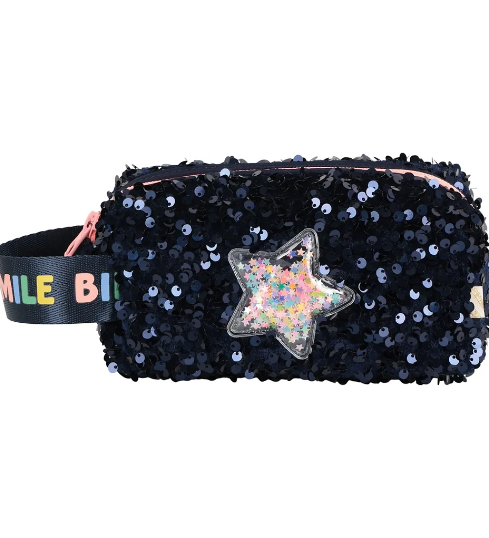 Billieblush Skole|Penalhuse*Penalhus - Navy m. Palietter