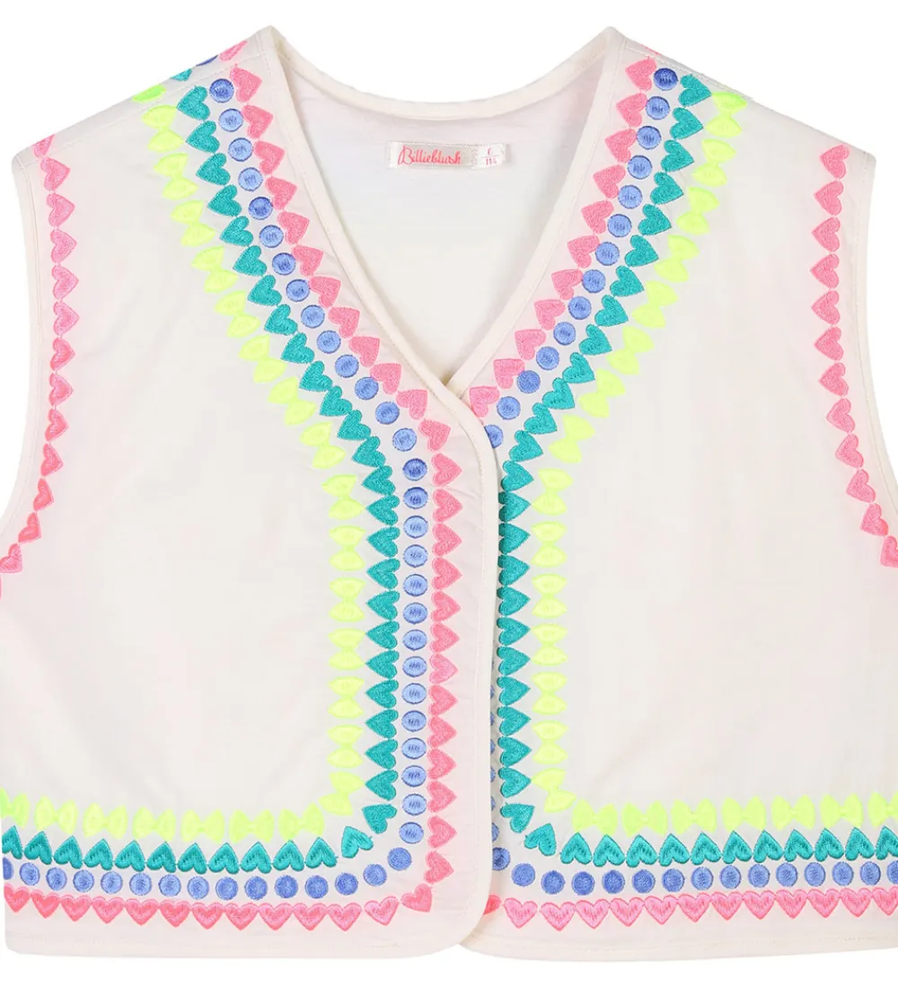 Veste-Billieblush Vest - Ivory m. Neon