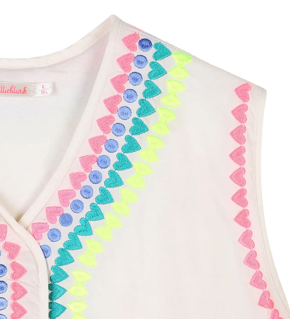 Veste-Billieblush Vest - Ivory m. Neon