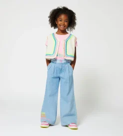 Veste-Billieblush Vest - Ivory m. Neon
