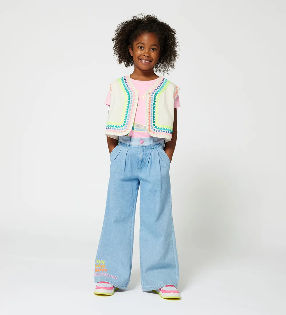 Veste-Billieblush Vest - Ivory m. Neon