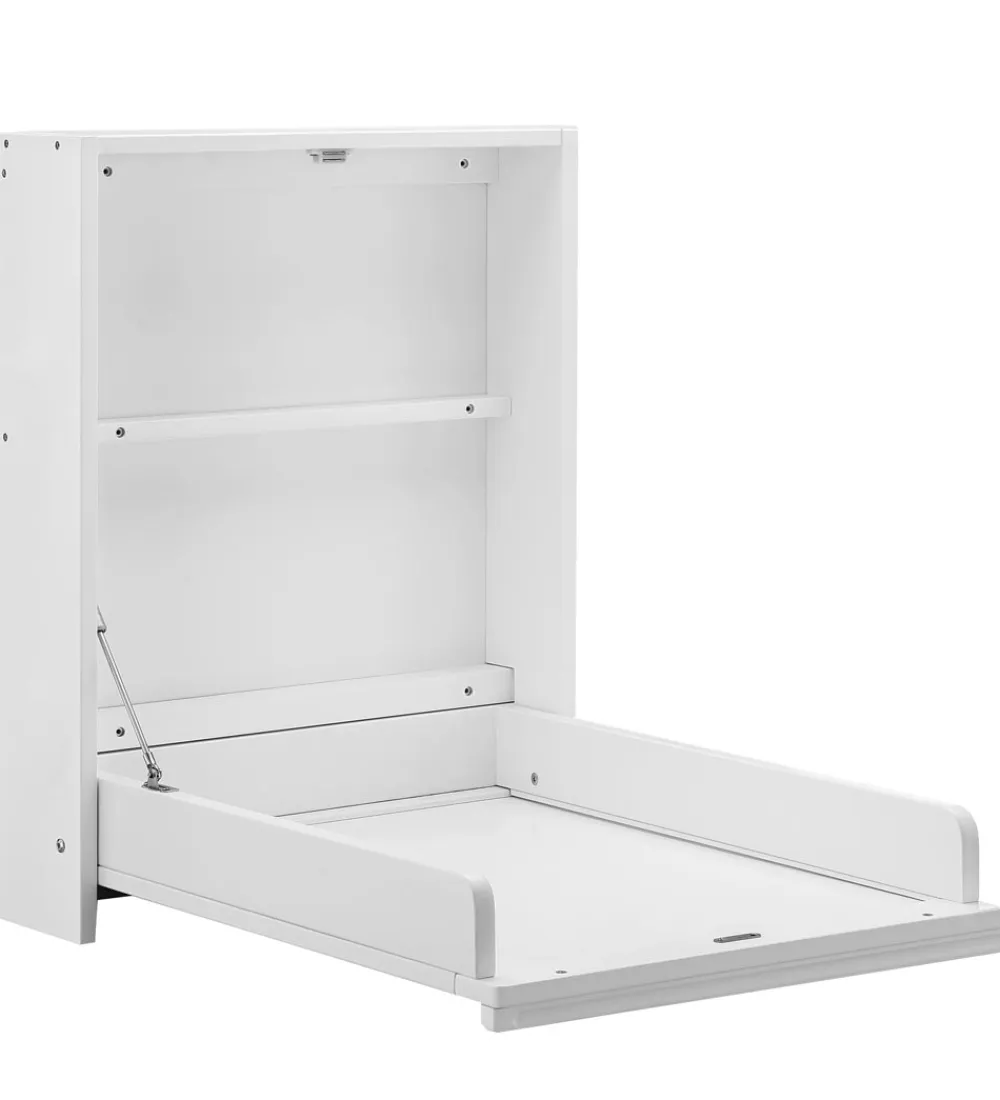Pusleborde-Bino Puslebord - Væghængt - Træ - 76x58 cm - Hvid