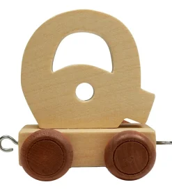 Fødselsdagstoge|Bogstaver-Bino Toys Navnetog - Træ - 5 cm - Q