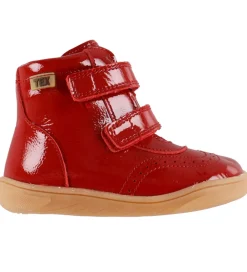 Vinterstøvler-Bisgaard Vinterstøvler - Barefoot - Philine - Tex - Red Patent
