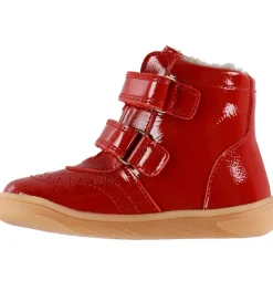 Vinterstøvler-Bisgaard Vinterstøvler - Barefoot - Philine - Tex - Red Patent