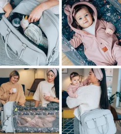 Senge|Pusletasker-Bizzi Growin Pusletaske/Rejseseng - POD - Whisper Grey