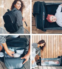 Senge|Pusletasker-Bizzi Growin Pusletaske/Rejseseng - RucPOD Mini - Chelsea Black