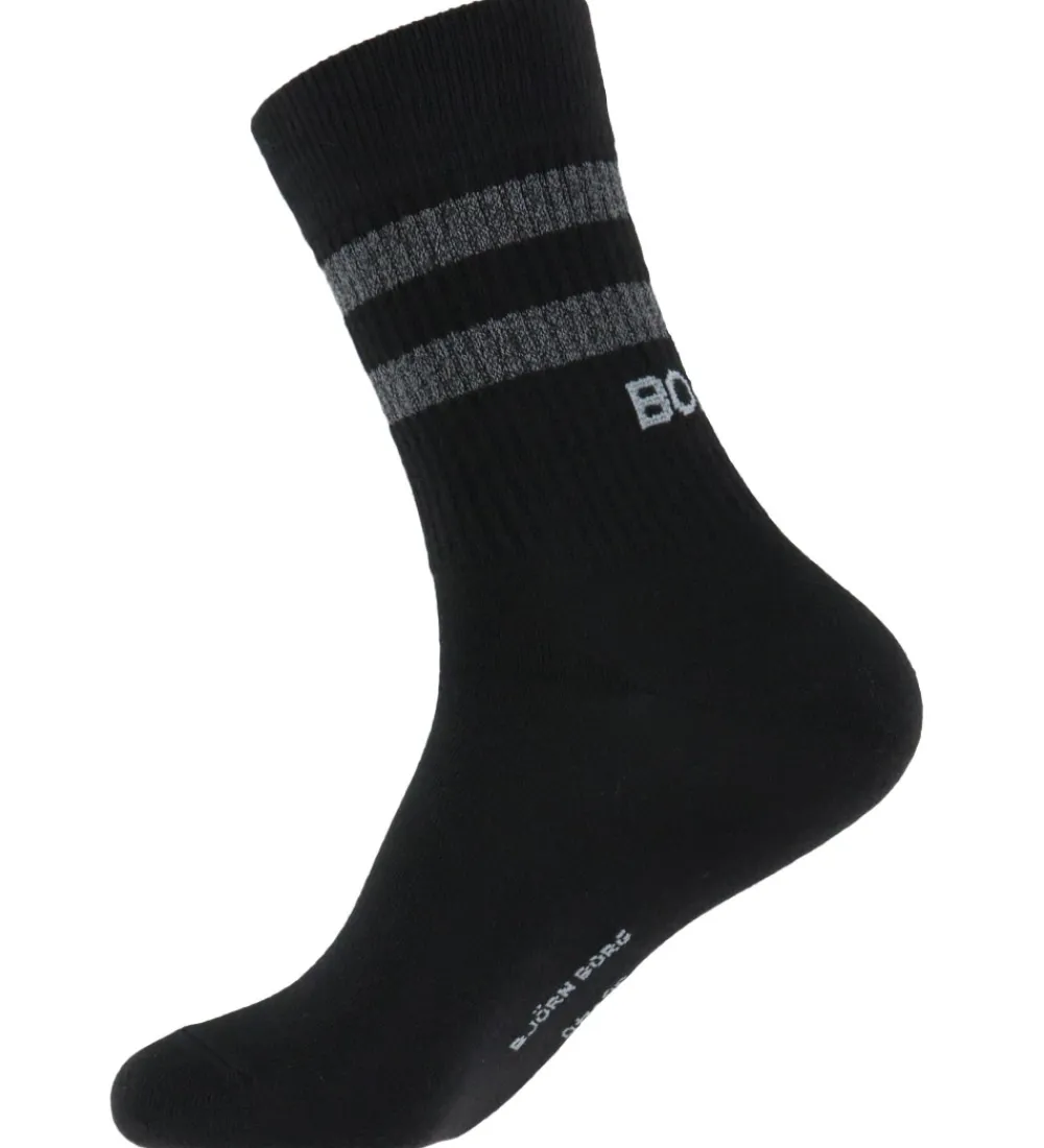 Strømper-Björn Borg Strømper - 2-pak - Performance Reflective - Sort