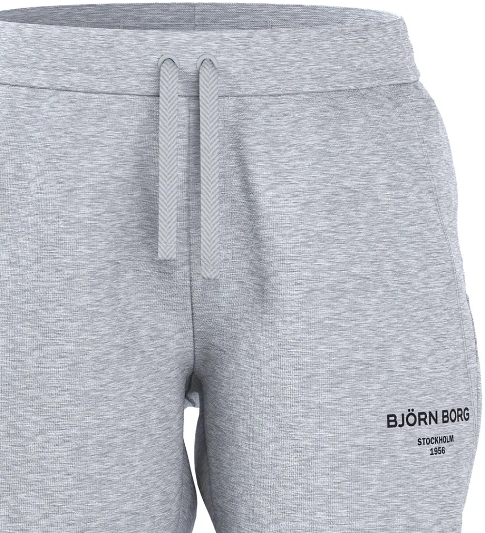 Bukser Og Jeans-Björn Borg Sweatpants - Essential - Lysegråmeleret