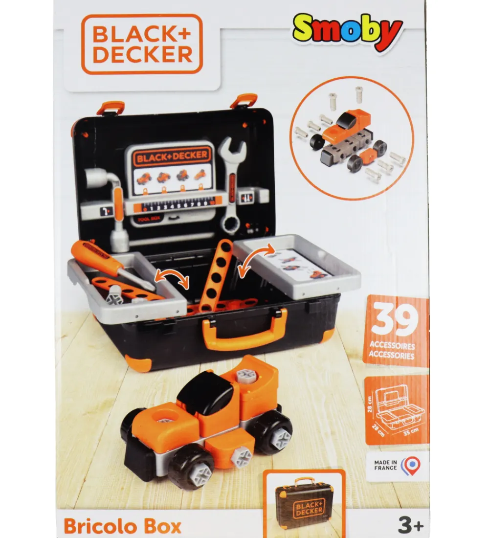 Legeværktøj-Black & Decker Legetøj - Værktøjskasse - 39 Dele