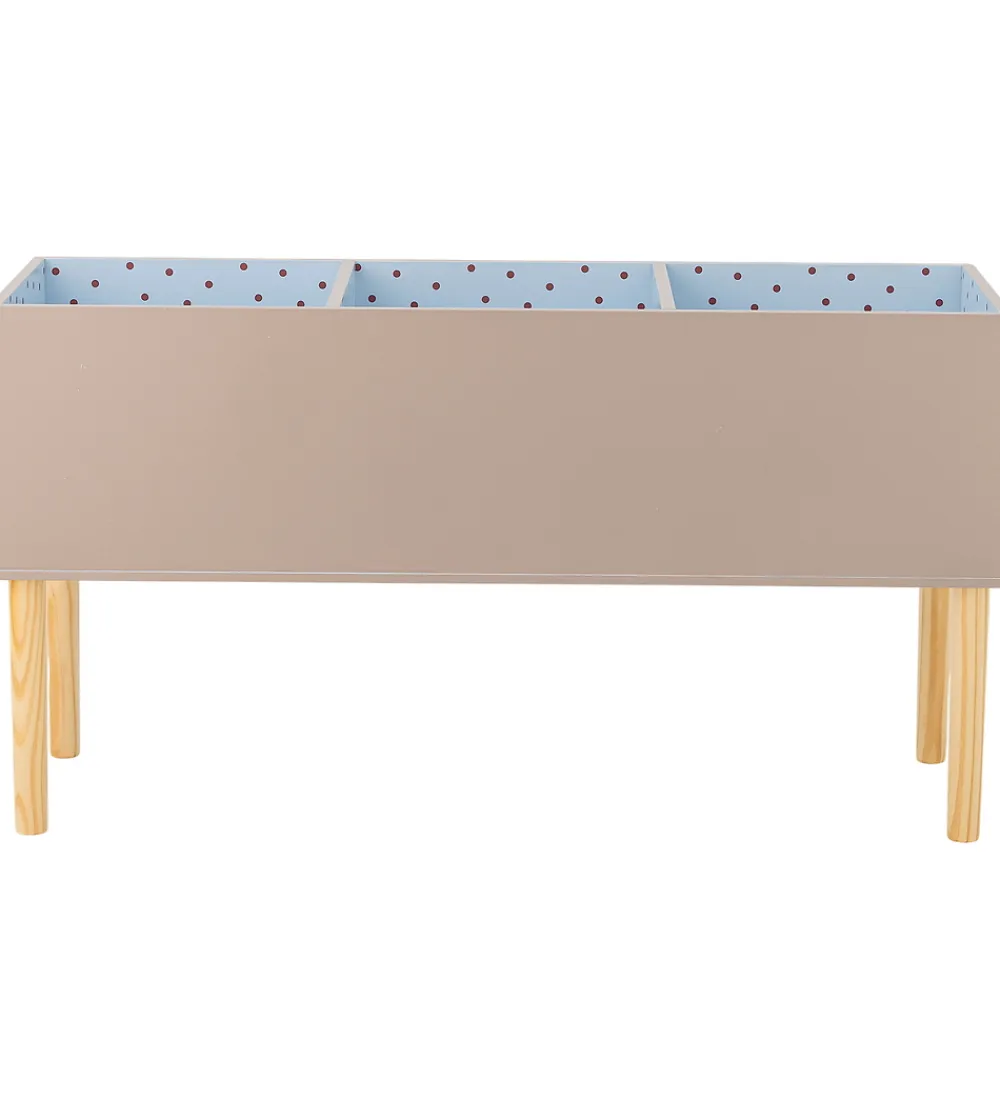 Bloomingville Bokse Og Kasser|Opbevaring*Bogkasse - Salam - 90 cm - Brun m. Striber