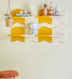 Børneværelset|Hylder-Bloomingville Hylde - 80 cm - Bubbi - Gultsribet