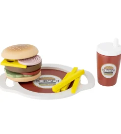 Legemad-Bloomingville Mini Legetøjsmad - Jools - Burger - 13 Dele - Brun