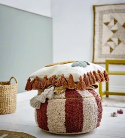 Puffer-Bloomingville Mini Puf - 44x26 cm - Charoline - Brun