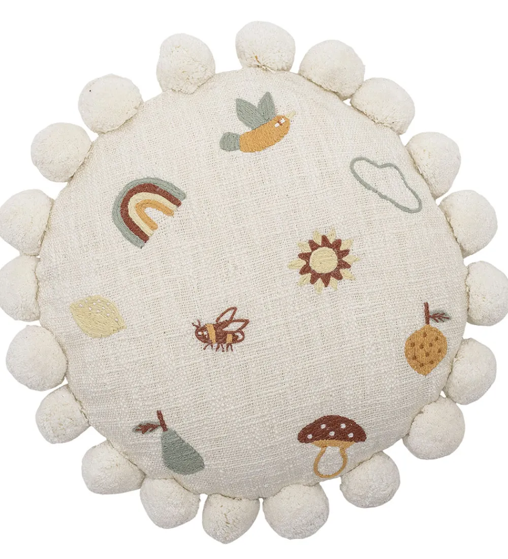 Pyntepuder-Bloomingville Pude - Ø40 cm - Agnes Pude - Natur