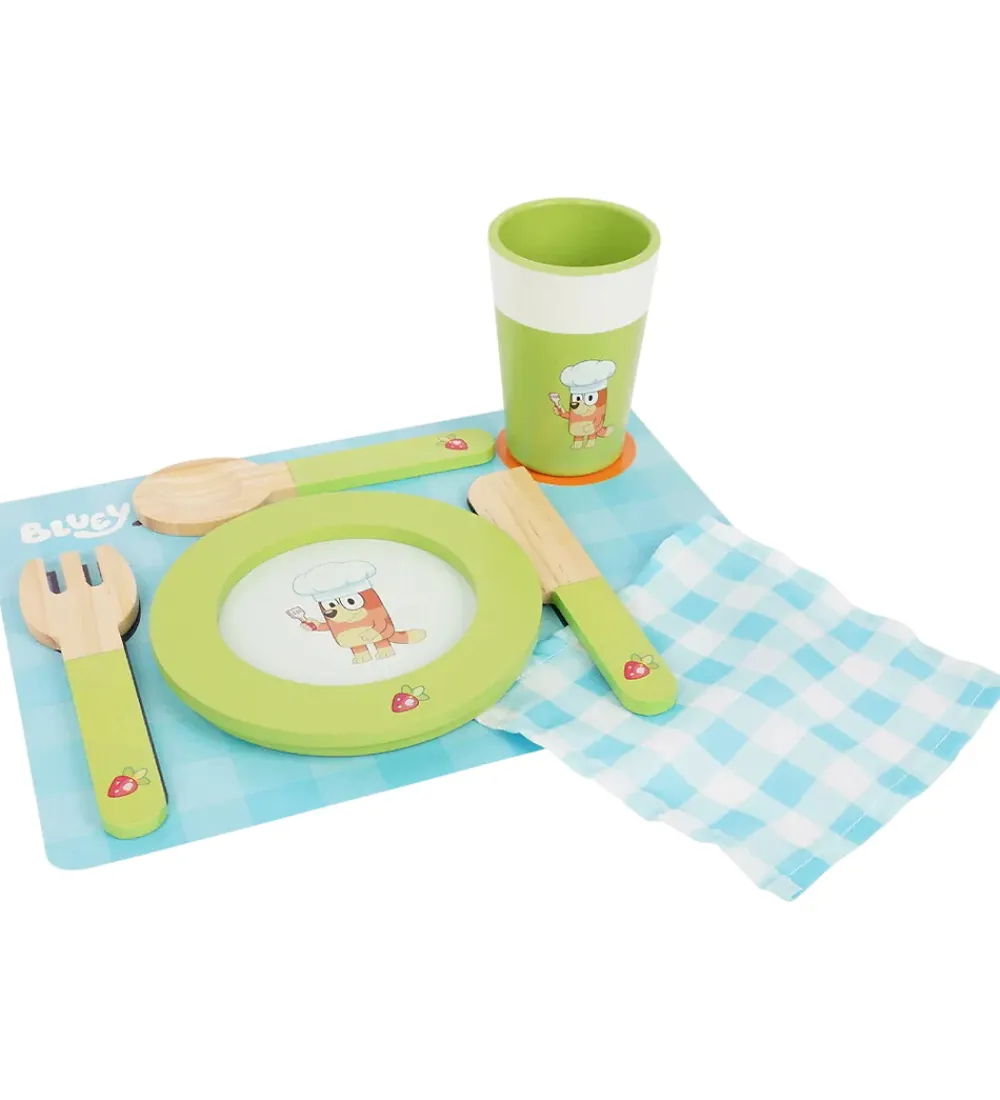 Bluey Rolleleg|Legemad*Legemad - Træ - 32 Dele - Dine With