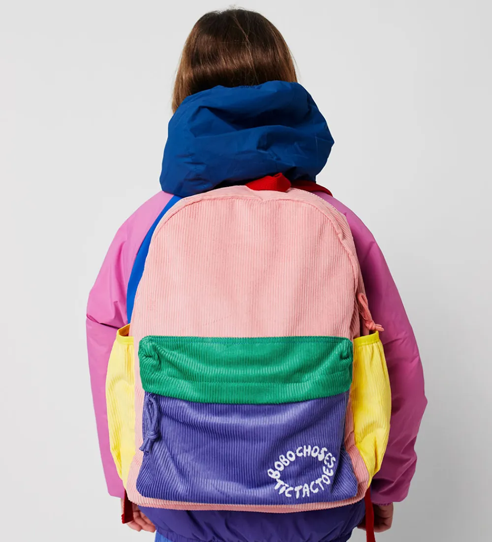 Skoletasker|Skole-Bobo Choses Skoletaske - Fløjl - Color Block