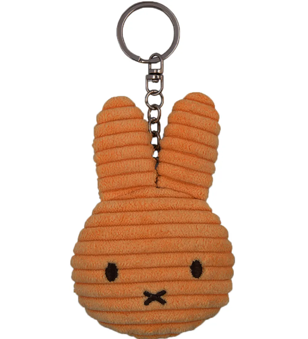 Nøgleringe-Bon Ton Toys Nøglering - 10 cm - Miffy Flat - Corduroy Cinnamon
