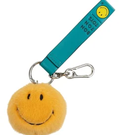 Nøgleringe-Bon Ton Toys Nøglering - 7 cm - Smiley ECO Fuzzy Bag Charm - Yel