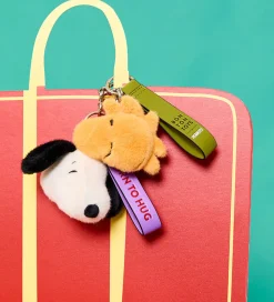 Bon Ton Toys Nøgleringe*Nøglering - 8 cm - Snoopy ECO Fuzzy Cream bag charm
