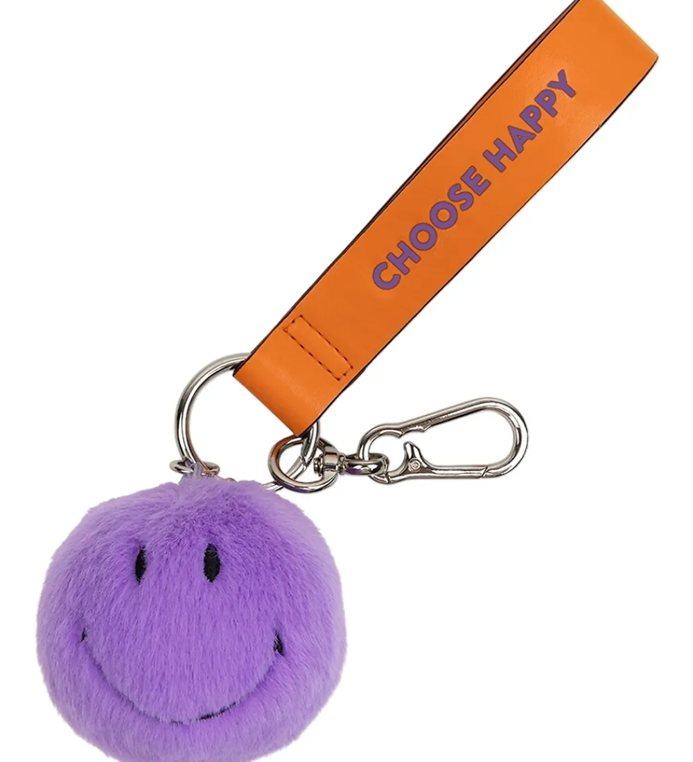 Bon Ton Toys Nøgleringe*Nøglering - 7 cm - Smiley ECO Fuzzy Bag Charm - Dar