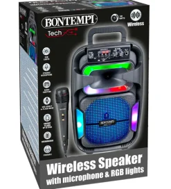 Bontempi Musikinstrumenter|Højtalere*Højtaler m. Mikrofon/Lys - 38 cm - Trådløs