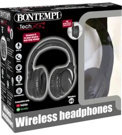 Høretelefoner-Bontempi Høretelefoner - Trådløs - Sort