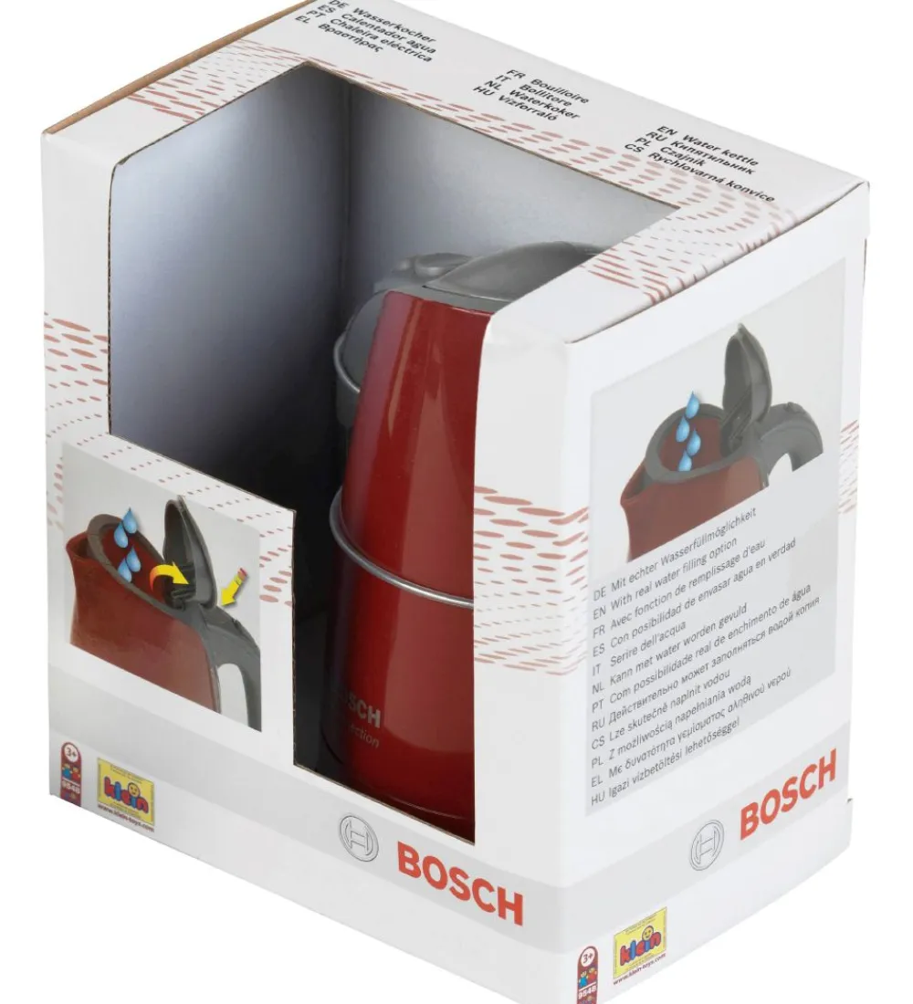 Legekøkken Og Legemøbel-Bosch Mini Elkeddel - Legetøj - Rød