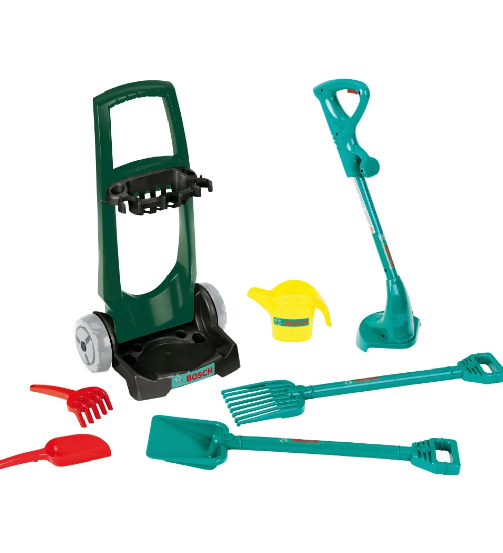 Bosch Mini Legeværktøj*Havevogn - 57x18 - Legetøj - Grøn