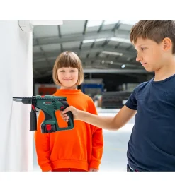 Legeværktøj-Bosch Mini Slagboremaskine m. Lys/Lyd- Legetøj - Mørkegrøn