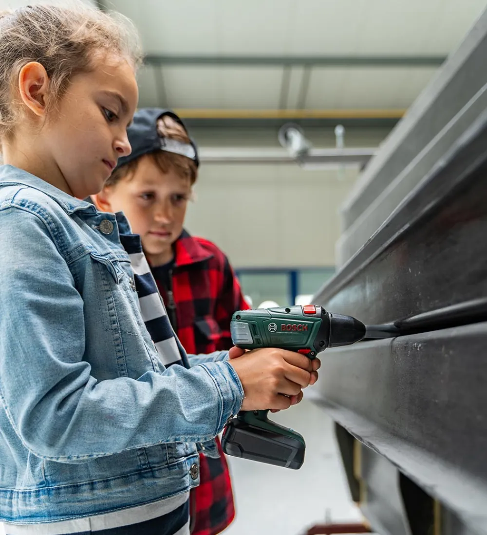Legeværktøj-Bosch Mini Stor Skruemaskine m. Lys/Lyd - Legetøj - Grøn