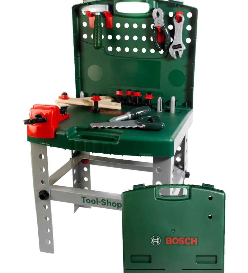 Bosch Mini Legeværktøj*Værktøjsbænk - Legetøj - Mørkegrøn