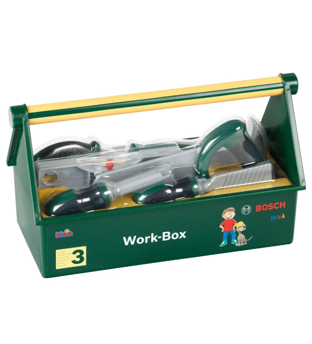 Bosch Mini Legeværktøj*Værktøjskasse -Legetøj - 7 dele - 30cm