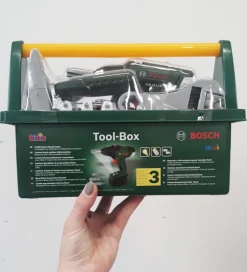 Bosch Mini Legeværktøj*Værktøjskasse m. Tilbehør - Legetøj - Mørkegrøn