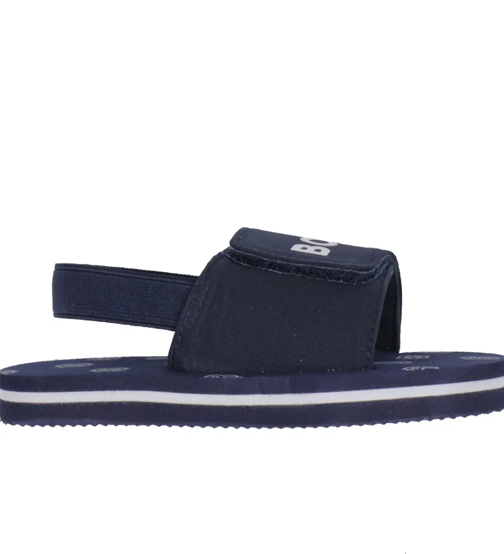 Badesandaler-BOSS Badesandaler - Navy/Hvid