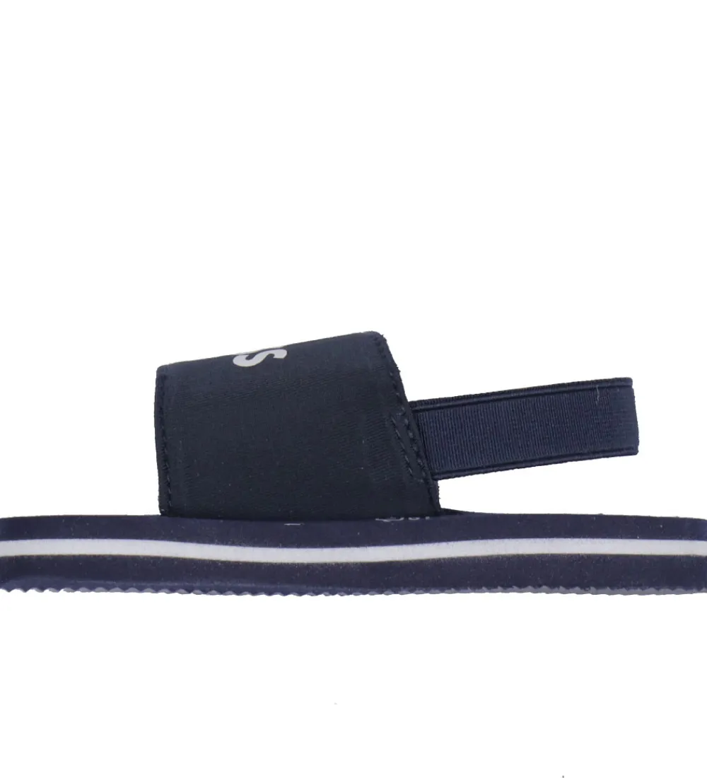 Badesandaler-BOSS Badesandaler - Navy/Hvid