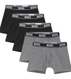 Undertøj-BOSS Boxershorts - 5-pak - Sort/Gråmeleret