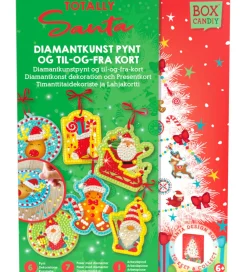 BOX CANDIY Julepynt*Kreasæt - Diamantkunst Til og Fra-kort - Totally Sant