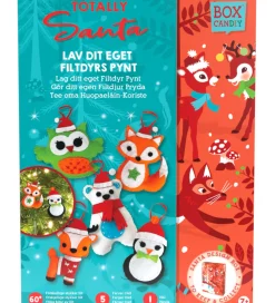 Julepynt-BOX CANDIY Kreasæt - Filtdyr-pynt - Totally Santa
