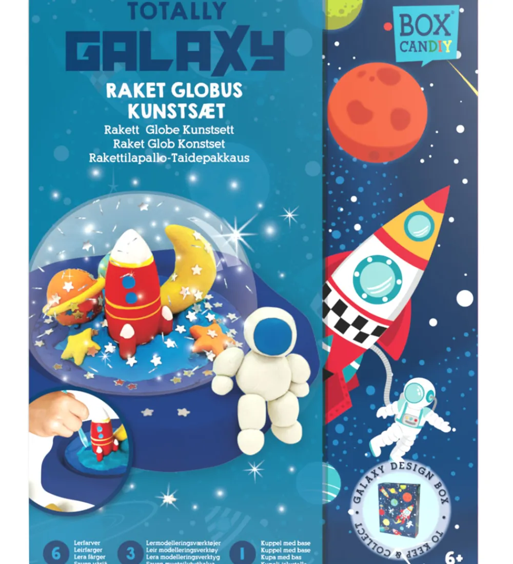 Modellervoks-BOX CANDIY Kreasæt - Raketgalakse-kunstsæt - Totally Galaxy