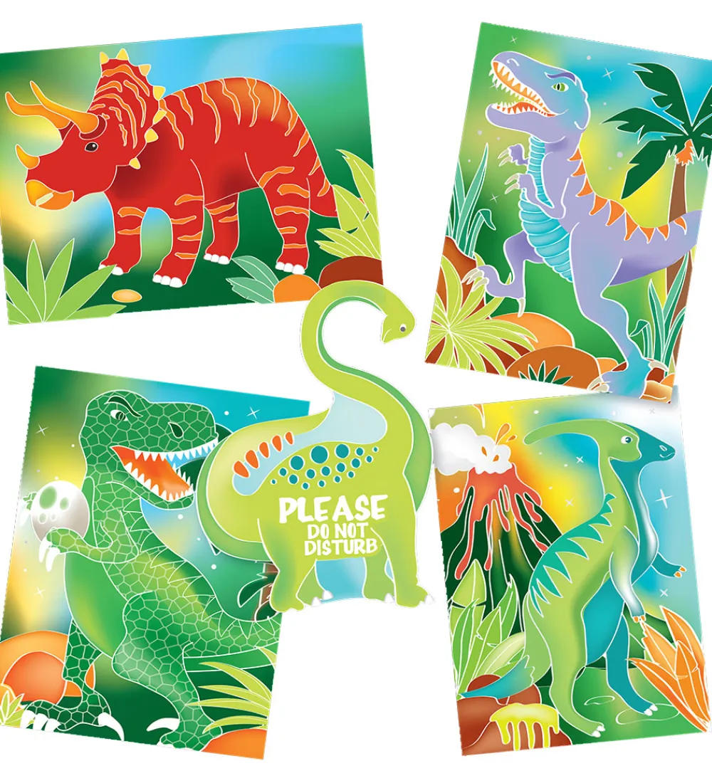 Maling-BOX CANDIY Kreasæt - Vandfarvekunstsæt - Totally Dinosaurs