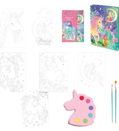 Maling-BOX CANDIY Kreasæt - Vandfarvekunstsæt - Totally Magical Unicorn