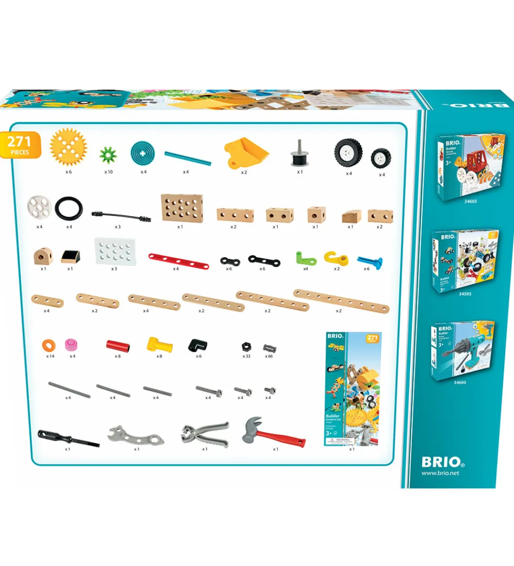 Trælegetøj|Byg Og Klodser-BRIO Builder Kreativt Sæt - 34606