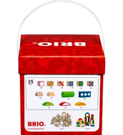 Brio-BRIO Byggeklodser m. Mønster - 25 Dele - Multifarvet 30112