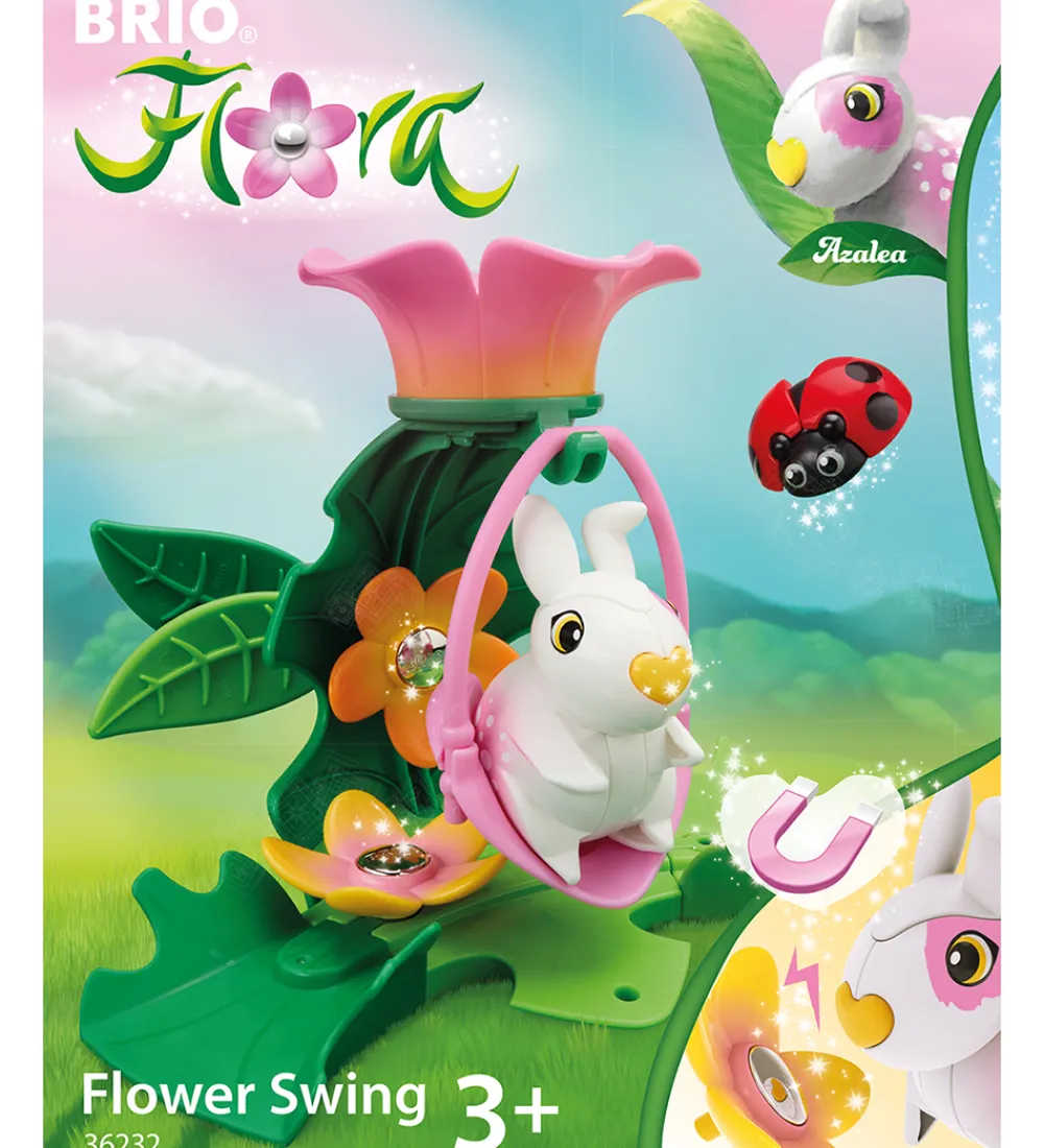 Figurer|Brio-BRIO Flora Blomstergynge m. Figur - Azalea