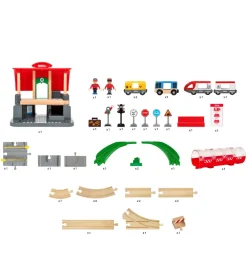 BRIO Brio*Legetøj - Centralstation sæt - 37 dele 33989