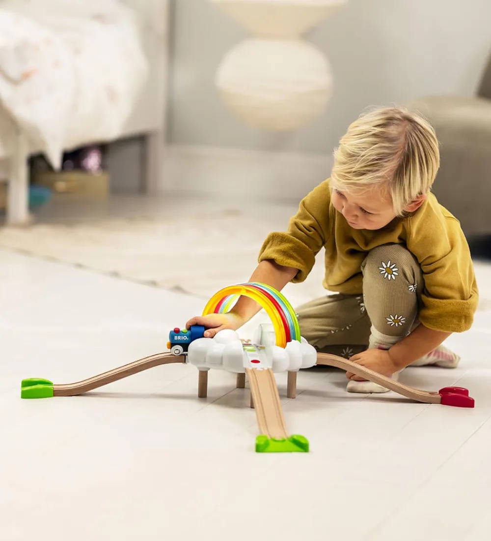 BRIO Brio*Togbane - Min Første Togbane - Light Up Regnbuesæt 36002