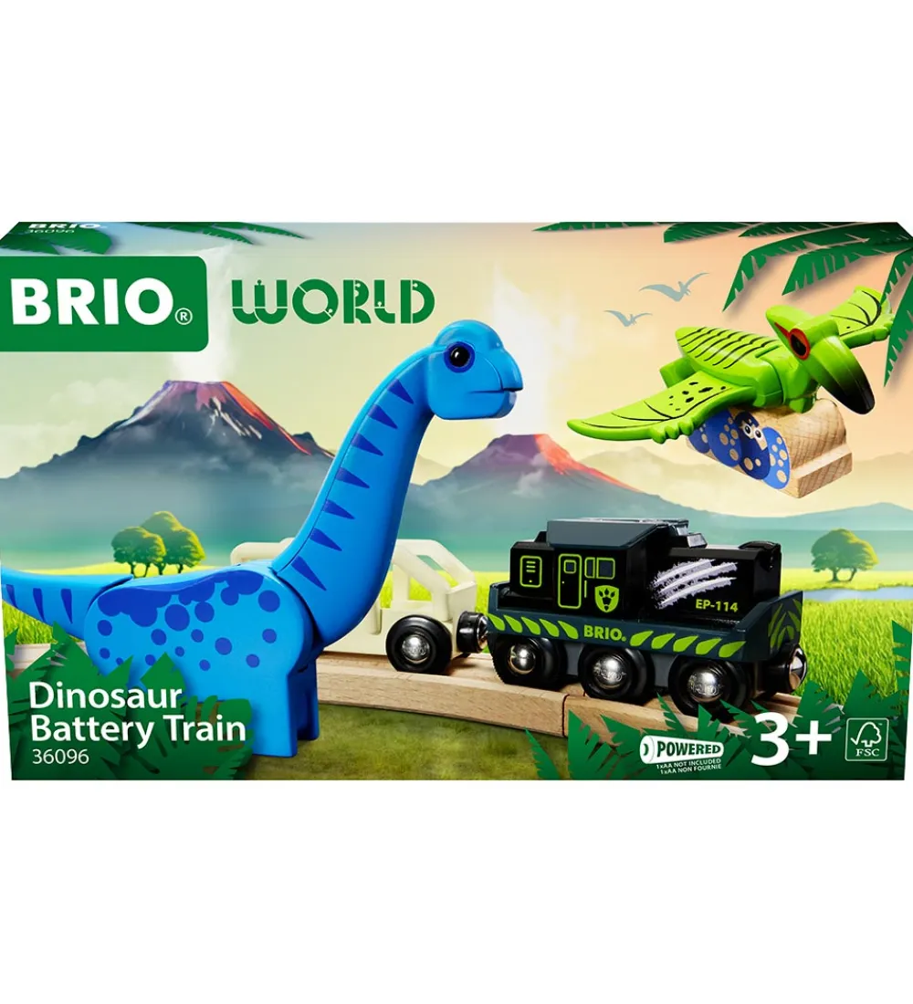 BRIO Brio*World Batteridrevet Tog Med Dinosaur m. Lyd og Lys - 36096